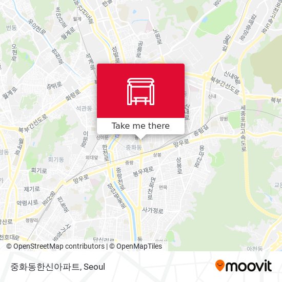 중화동한신아파트 map