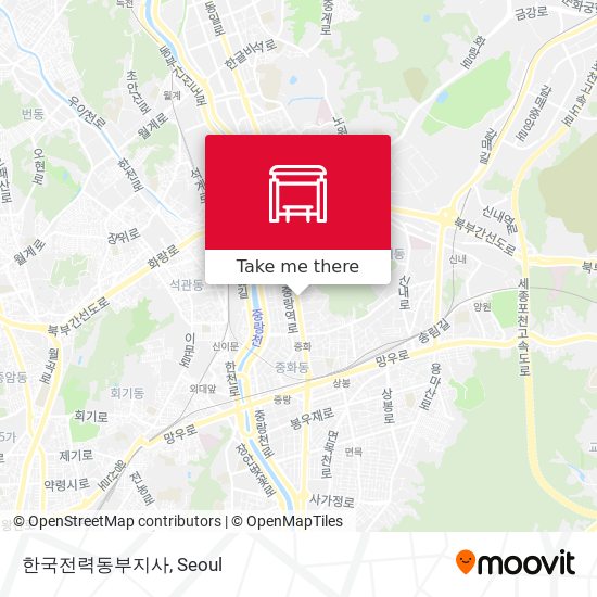 한국전력동부지사 map