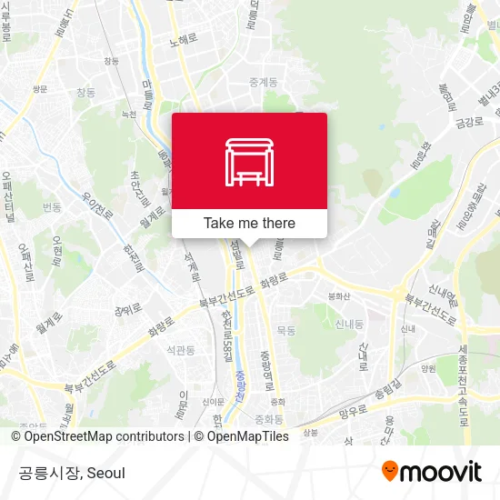 공릉시장 map