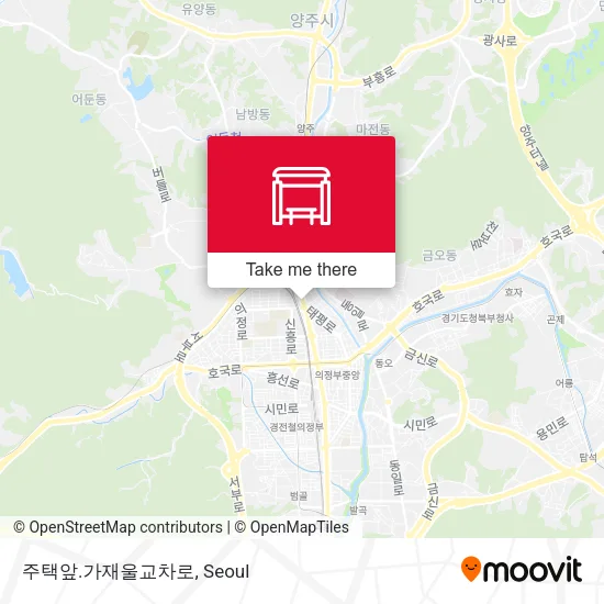 주택앞.가재울교차로 map