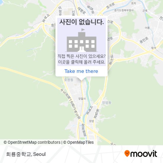 회룡중학교 map