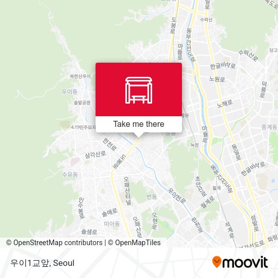 우이1교앞 map
