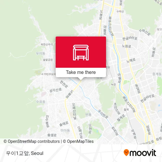 우이1교앞 map