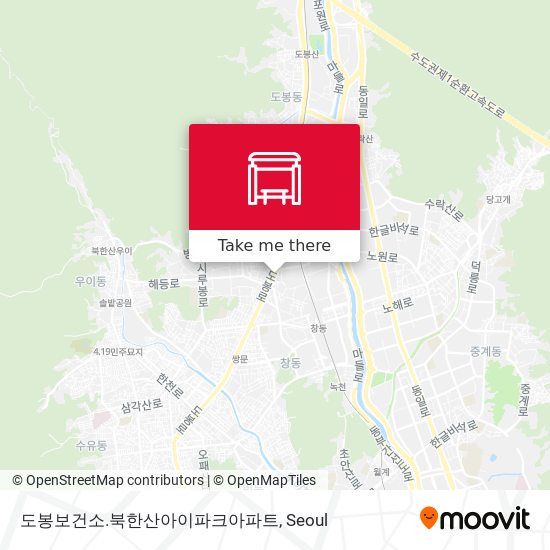 도봉보건소.북한산아이파크아파트 map