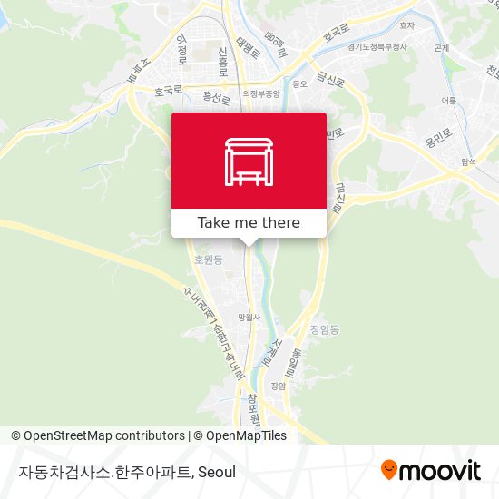 자동차검사소.한주아파트 map