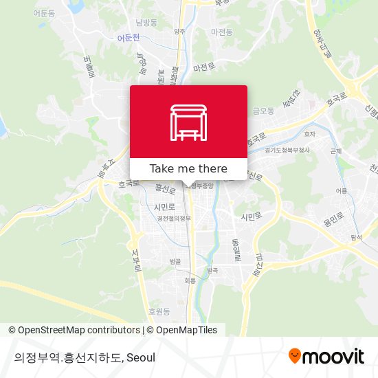 의정부역.흥선지하도 map