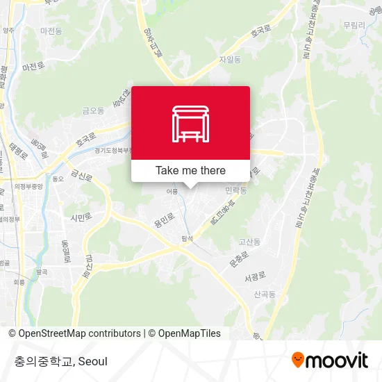 충의중학교 map