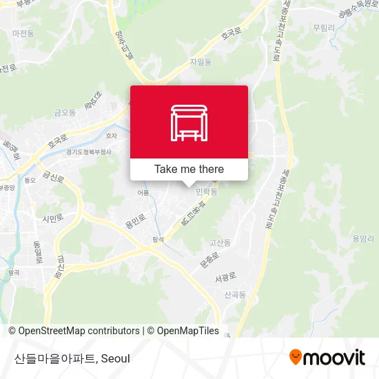산들마을아파트 map