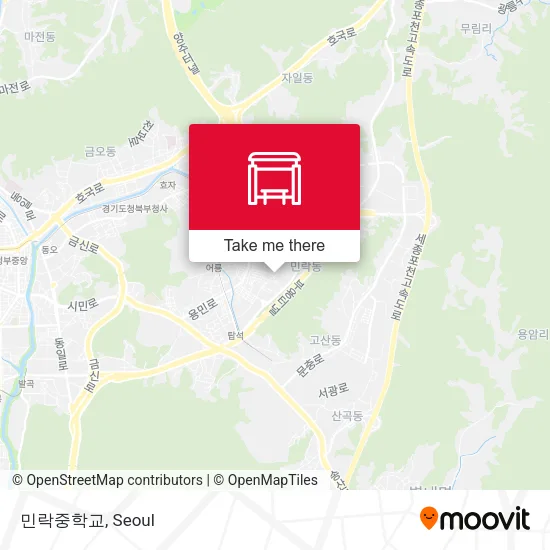 민락중학교 map