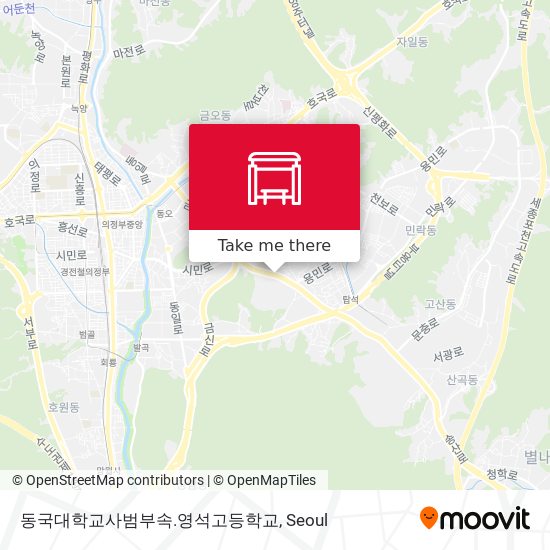 동국대학교사범부속.영석고등학교 map