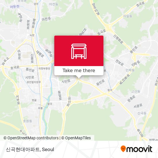 신곡현대아파트 map