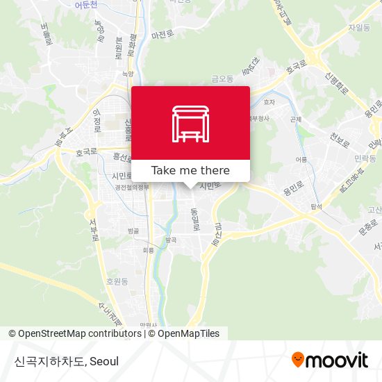 신곡지하차도 map