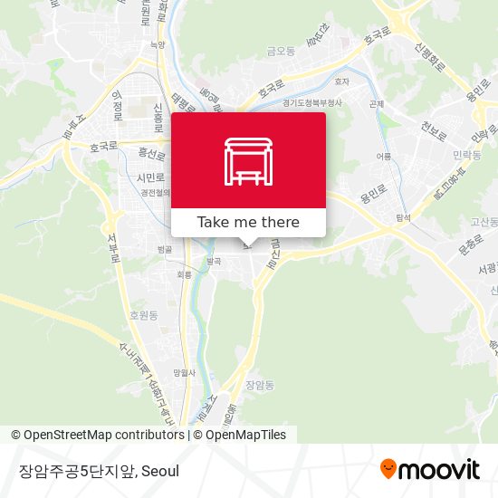 장암주공5단지앞 map