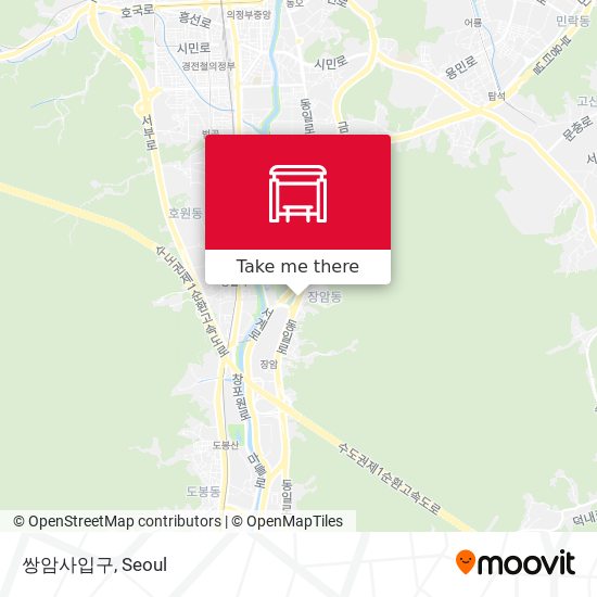 쌍암사입구 map