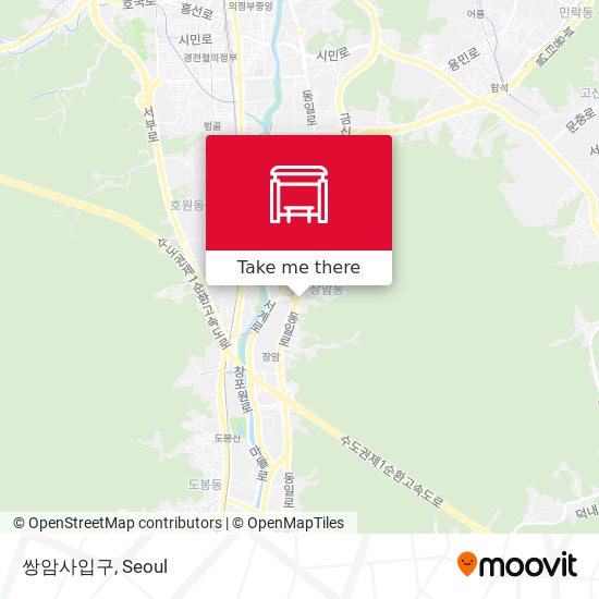 쌍암사입구 map