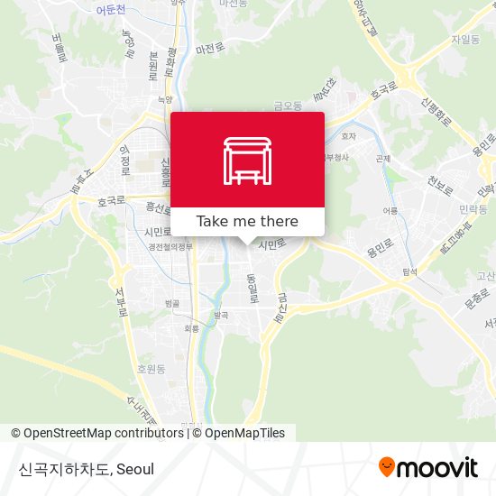 신곡지하차도 map