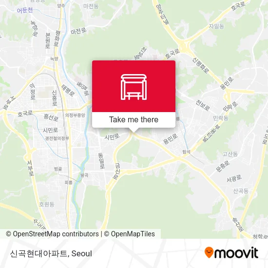 신곡현대아파트 map