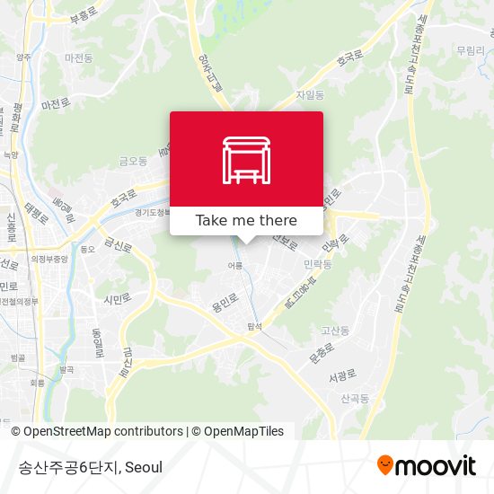 송산주공6단지 map