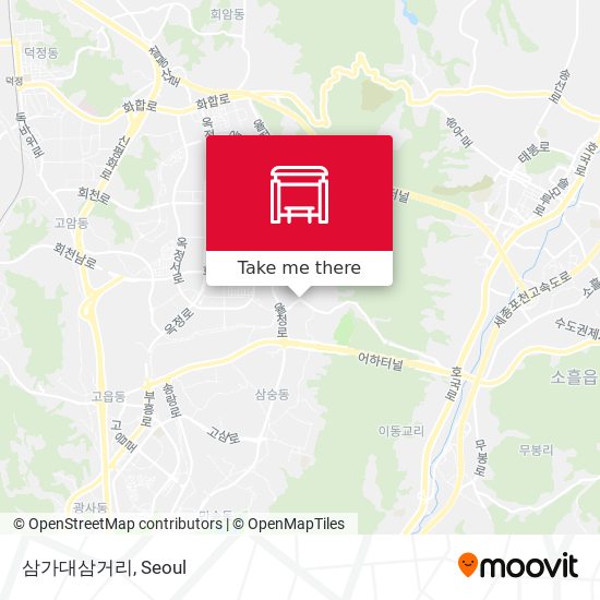 삼가대삼거리 map