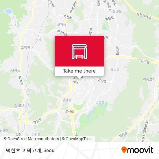 덕현초교.덕고개 map