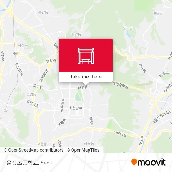 율정초등학교 map