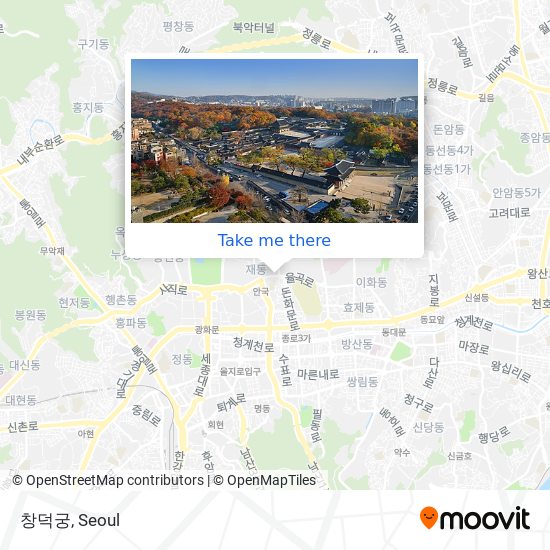 창덕궁 map