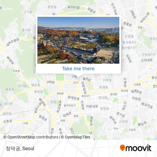 창덕궁 map