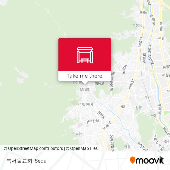 북서울교회 map