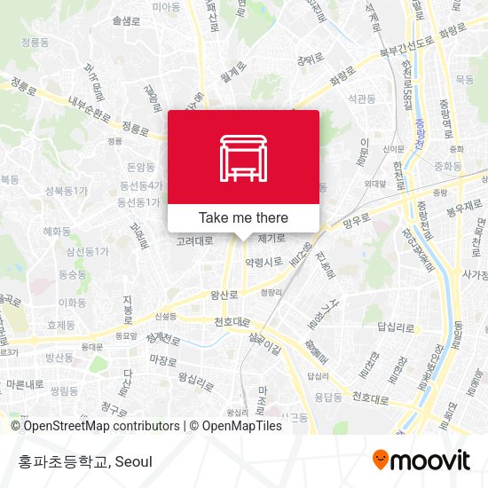 홍파초등학교 map