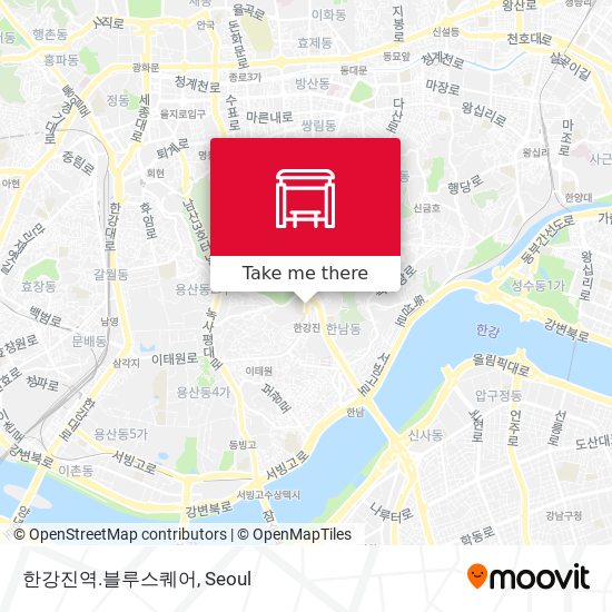 한강진역.블루스퀘어 map