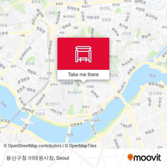 용산구청.이태원시장 map
