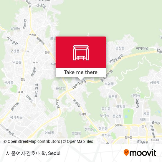 서울여자간호대학 map