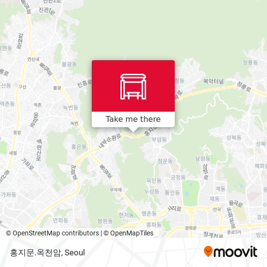 홍지문.옥천암 map