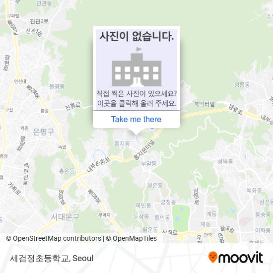 세검정초등학교 map