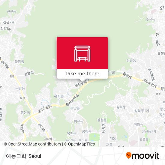 예능교회 map