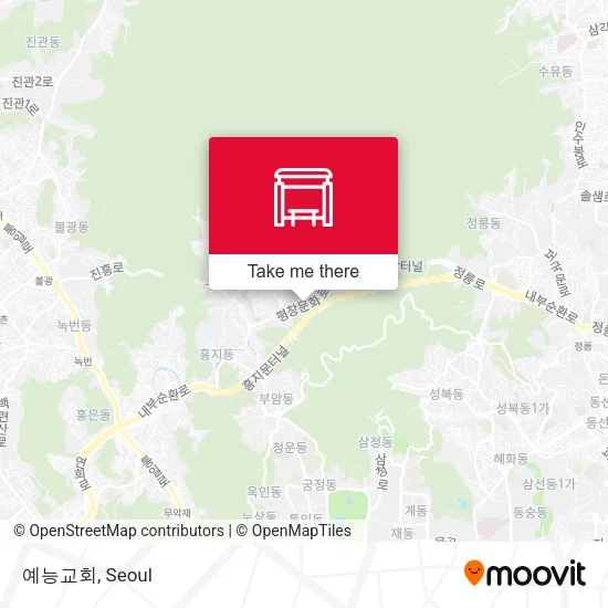 예능교회 map