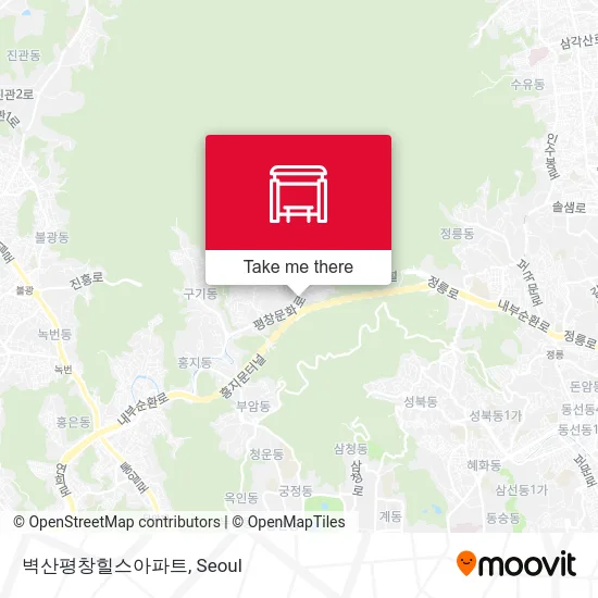 벽산평창힐스아파트 map