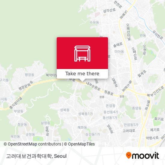 고려대보건과학대학 map