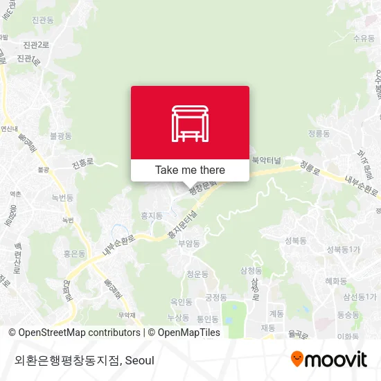 외환은행평창동지점 map