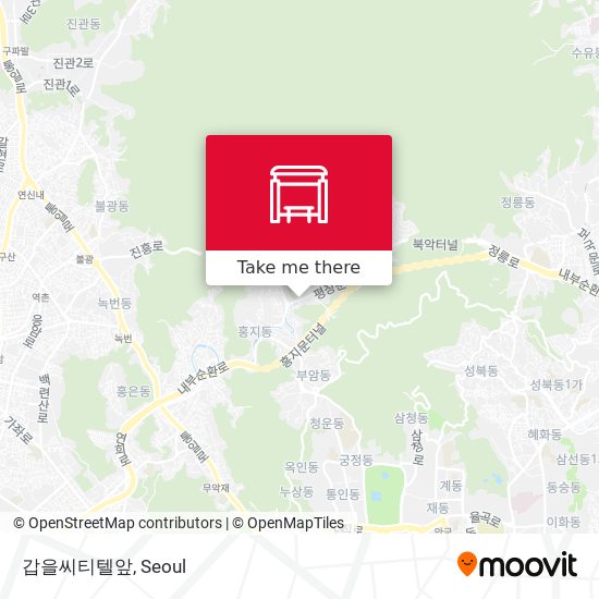 갑을씨티텔앞 map