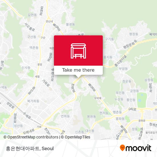 홍은현대아파트 map