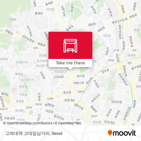 고려대역.고대앞삼거리 map