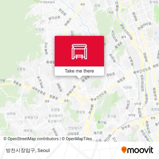 방천시장입구 map