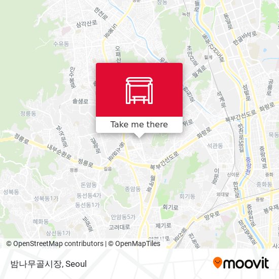 밤나무골시장 map