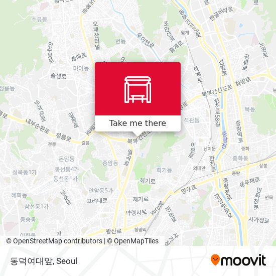 동덕여대앞 map