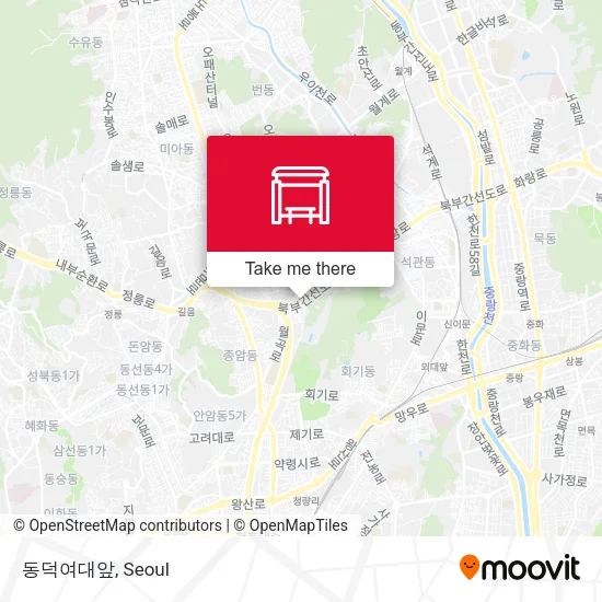 동덕여대앞 map