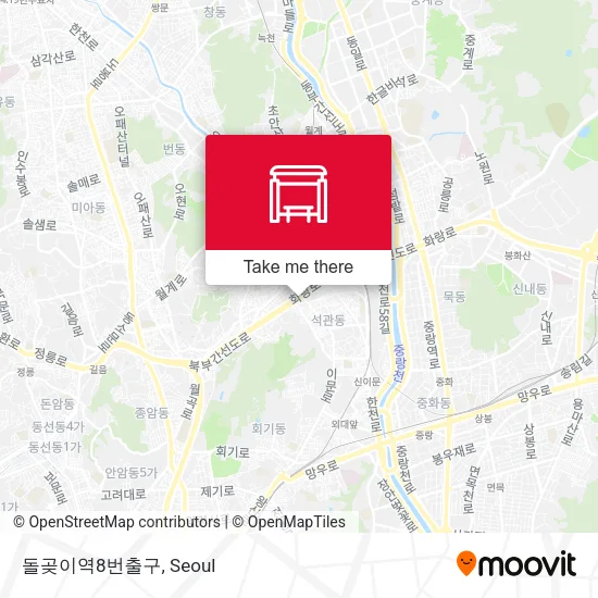 돌곶이역8번출구 map