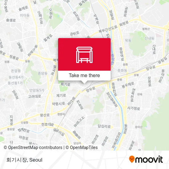 회기시장 map