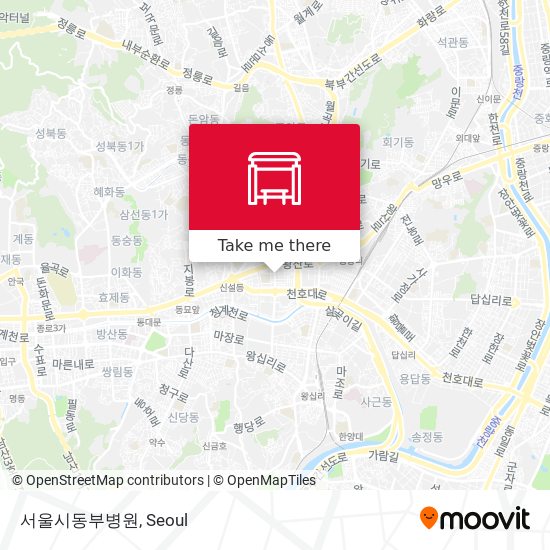 서울시동부병원 map
