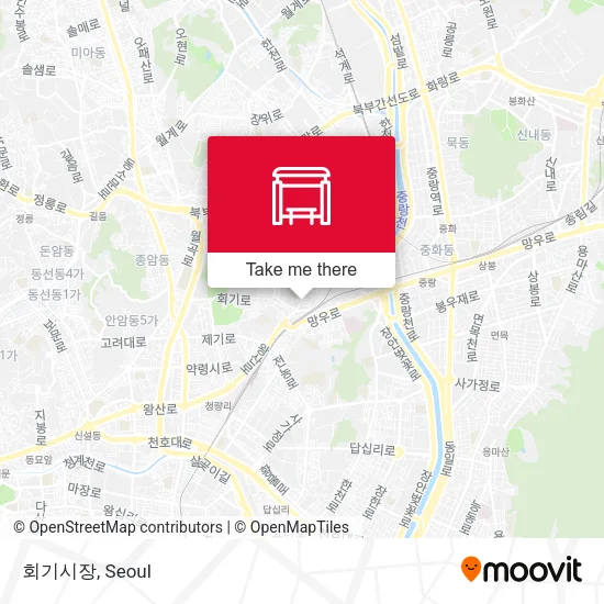 회기시장 map